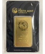 Gold Bar Perth Mint 50 GRAM Pure Gold 999.9 In Sealed Assay - $5,000.00