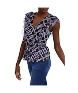 MSRP $60 INC Womens Tie Hem Ruffled Blouse Size Medium - $492.03 MXN
