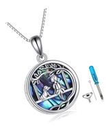 Pet Urn Necklace for Ashes - Sterling Silver Double Paw With Ash for - $150.83