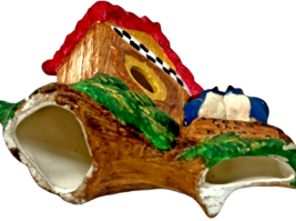 Bird House Bluebirds on Branch "Feed The Birds" Ceramic Bisque Hand Painted image 10