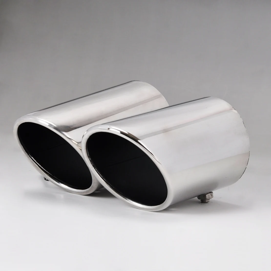 Dwcx 2x Stainless Steel Exhaust Tail Rear Muffler T Tip Pipe Tailpipe For Vw Pat - £203.37 GBP