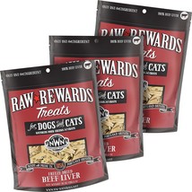 Raw Rewards Freeze-Dried Beef Liver Treats For Dogs And Cats - Bite-Size... - $64.99