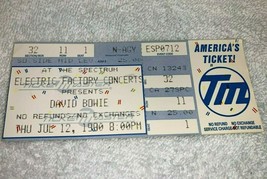 David Bowie 1990 Tour Original Concert Ticket Stub The Spectrum In Philly Usa - £23.23 GBP