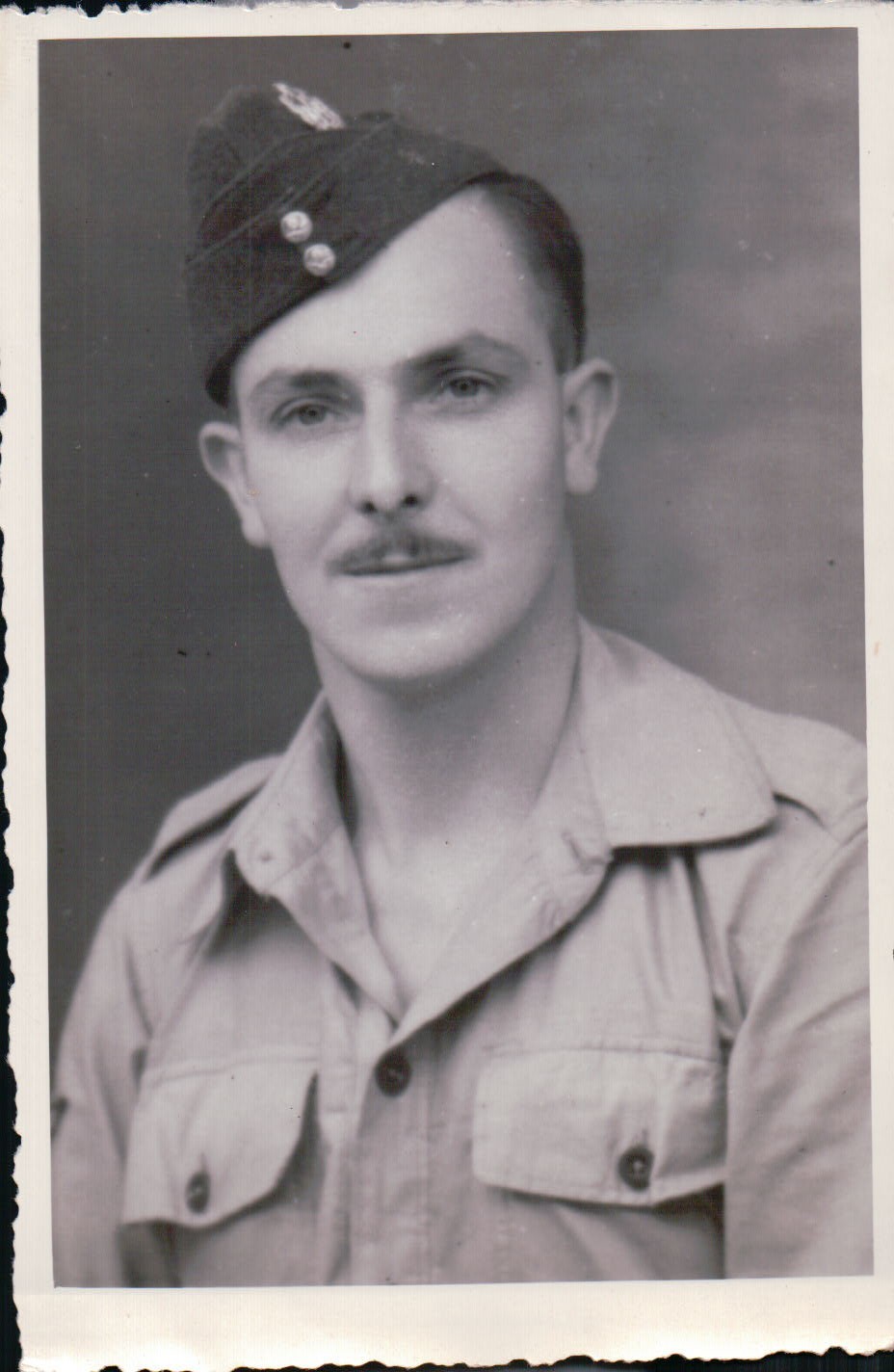 Vintage Soldier Dick Starts Studio Photo WWII 1943 - $4.99