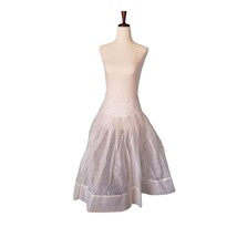 Vintage Petticoat Stiff Net Skirt Slip White Square Dance Swing Crinoline - $44.94