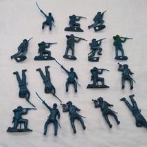 Lot Of (18) MPC Blue Revolutionary Toy Soldier Miniature Figures 2&quot; - $24.74