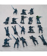 Lot Of (18) MPC Blue Revolutionary Toy Soldier Miniature Figures 2&quot; - $33.94 CAD