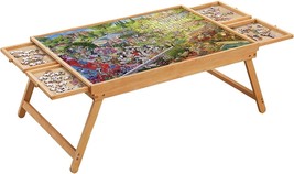 Rose Home Fashion 1500PCS Folding Puzzle Table, Puzzle Board with Foldab... - $47.50