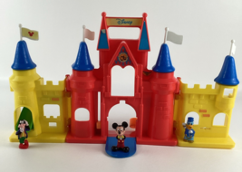 Walt Disney Castle Playset Mickey Mouse Donald Duck Goofy Figures Arco V... - $39.55