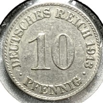 1913 A German Empire 10 Pfennig Coin - €2,58 EUR