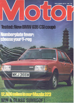 MOTOR Magazine - July 10 1982 - Test: BMW 635 CSi coupe - £3.84 GBP