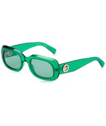 New Longchamp LO-716S 303 Crystal Green Sunglasses with Green Lenses - $89.05