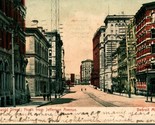 Vtg Cartolina 1906 Detroit Michigan Mi Griswold Street Vista North Da Je... - $6.09