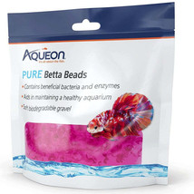 Aqueon Pure Betta Beads Pink: Beneficial Bacteria Enriched Aquarium Maintenance - $9.95