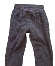 Uniqlo Sherpa Fleece Jogger Pants Gray Womens Small Cozy Lounge Sweatpants image 4
