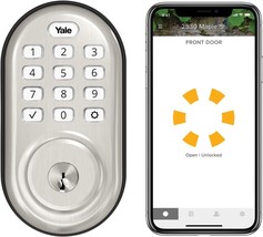 Satin Nickel Wi-Fi Smart Lock With Yale Assure Lock Keypad. - £221.41 GBP