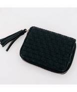 Wynona Woven Card Wallet Solid Black - $24.75