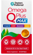 Omega Q Plus Max with Omega-3s, CoQ10, Resveratrol &amp; Turmeric (60 Softgels) - $94.97