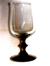 Libbey Glass Company Tulip Amber Glasses Set of 4 Beverage Goblets - $18.80