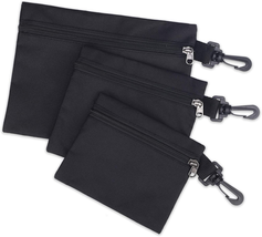 3 Pack Tool Bags Canvas,Heavy Duty Tool Pouch,Small Tool Bag Pouch Zipper Bags,S - £11.98 GBP