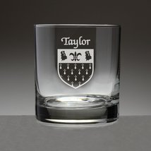 Taylor Irish Coat of Arms Tumbler Glasses - Set of 4 (Sand Etched) - $68.00