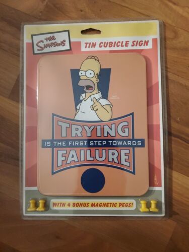 Simpson Cubicles The Simpsons Tin Cubicle Sign Lot of 2 Homer NEW - Other Animation ...