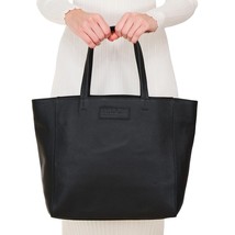 M.I.L.A. Luxury Leather Tote Bag | Black - £110.24 GBP