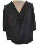 Quiq Women&#39;s Plus Size Gray Silver Glitter Bat Sleeve Top 2X - €7,70 EUR