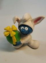 Smurfs 20490 Easter Egg Smurf Rare Vintage Figure PVC Toy 80s Figurine Peyo Lot - £11.95 GBP