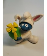 Smurfs 20490 Easter Egg Smurf Rare Vintage Figure PVC Toy 80s Figurine P... - $20.48 CAD