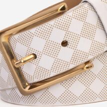 The Cenova White Calfskin Belt image 3
