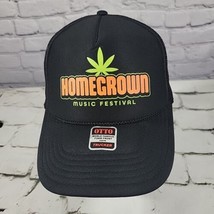 Homegrown Music Festival Otto Black Snapback Hat Adjustable Ball Cap - £14.87 GBP