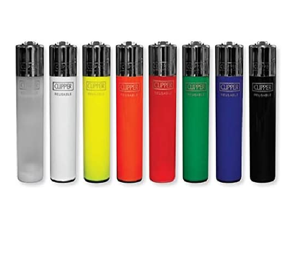 8x Clipper Solid Colors Lighters - Removable Flint - Assorted ( Fast Shi... - $16.03