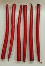 11 12 inch Taper Candles 6 Red 5 White never lit but warped - £2.35 GBP