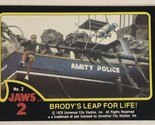 Jaws 2 Trading cards Card #2 Roy Scheider - £1.54 GBP