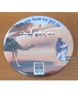 Ask Me How To Get To Ishtar 3&quot; Pin Button RCA Columbia Home Video Advert... - $10.17