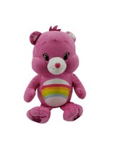 2016 Care Bears Unlock the Magic Cheer Bear Plush Pink Rainbow Stuffed A... - $29.65
