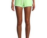 No Boundaries Juniors Tie Front Shorts Size SMALL (3-5) Green Elastic Waist - $16.44