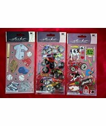 Vintages 3 Packages Sticko Stickers Monster Trucks Baseball At The Farm ... - $186.88 MXN