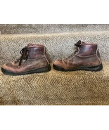 Vtg Vasque 8M Boots Leather Mountaineering Hiking Trail Brown Vibram Sol... - $101.55 CAD