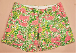 Lilly Pulitzer Pink Flamingo Callahan Shorts 100% Cotton - £19.03 GBP