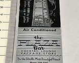 Matchbook Covers  The Plaza Bar Cocktail Lounge  Panama City Beach, FL  gmg - £9.73 GBP