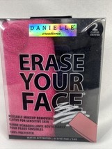 Danielle Creations Erase Your Face Reusable Makeup Removing Cloth Pink B... - £4.66 GBP