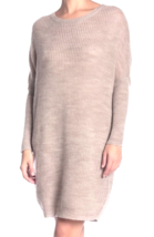 $98 Solutions Wool Kissed SOFT Cocoon Dress Small Oversized Beige Super ... - $45.54