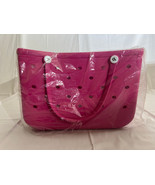 Croc Style Rubber Tote Bag Pink Extra Large - £36.04 GBP