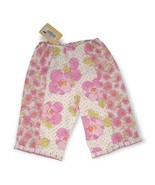 Baby Lulu Capri Pants Girls 18m Pink Ruffle Floral Cotton Elastic Waist ... - £11.28 GBP