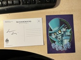 2021 Disney Haunted Mansion “Hatbox Ghost & Fiends” Chris UmInga SIGNED Postcard - £38.67 GBP