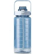  Water Bottle 70oz 2 Liter Motivational Sports Water Bottle BPA Free Leakp - £35.84 GBP