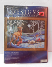 Designs for the Needle Cross Stitch Kit Silent Night Deer rabbits natures window - £19.66 GBP
