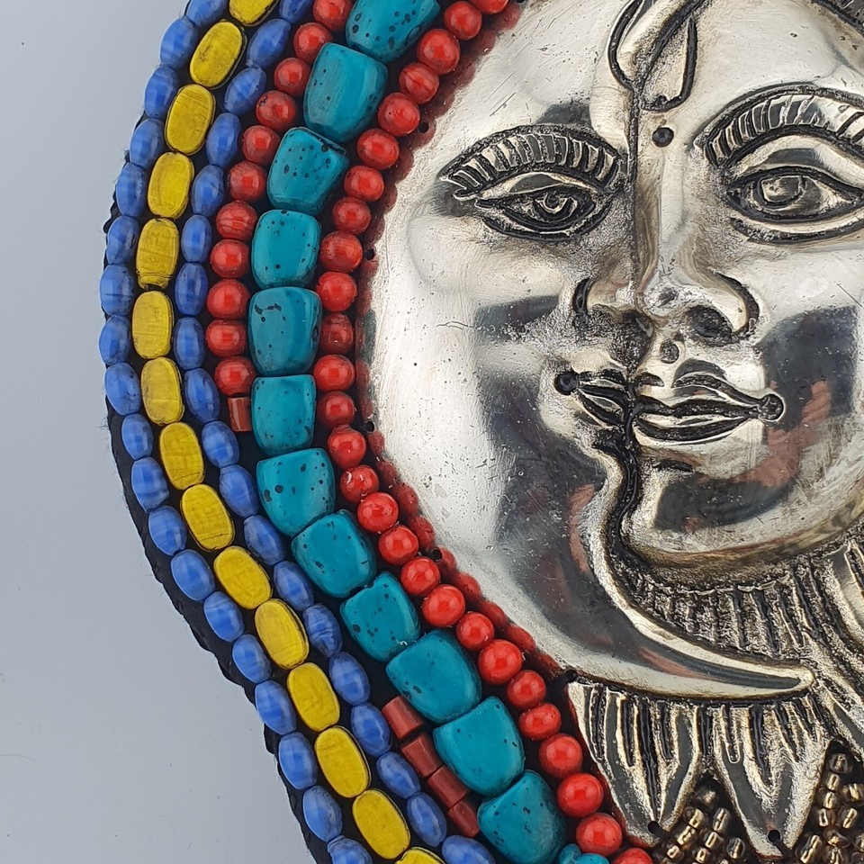 Handmade Beaded Sun & Moon Wall Hanging Ideal forspiritual eclectic-themed space Item image 6